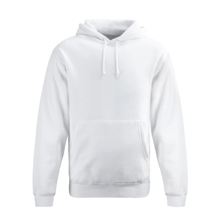 Penye Kalite Hoodie Beyaz Ön